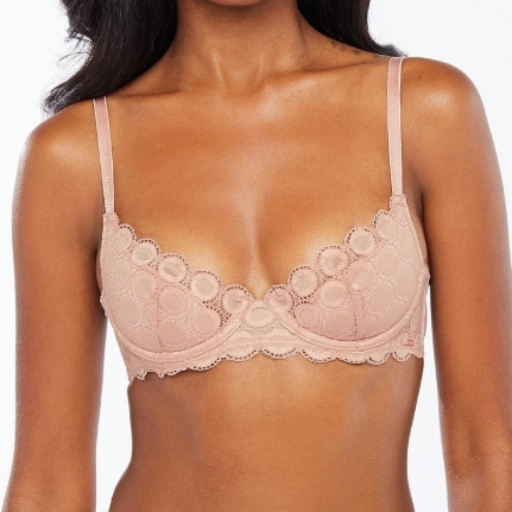 Savage X Fenty (Size 36DD) Gold Dust Brown Mod on the Moon Fashion Bra (NEW-NWT)